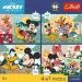 imagen de Disney Mickey Mouse y sus amigos – 4 x 88 piezas Premium Plus Kids puzzle – Trefl 2