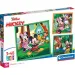 Disney Mickey Mouse y sus amigos rompecabezas Supercolor 3x48 piezas - Clementoni