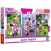 imagen de Disney: Minnie ratón y sus amigos puzzle de 3x80 piezas - Trefl 1