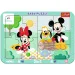 Disney Minnie y Mickey Mouse aventuras 2 en 1 rompecabezas con marco - Trefl