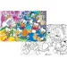 imagen de Disney Patoaventuras 2 en 1 108 piezas puzzle y colorear 70x50cm - Lisciani 2