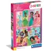 Disney Princesas 2x60 piezas Supercolor puzzle - Clementoni