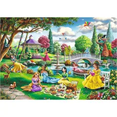 imagen de Disney Princesas picnic de primavera 1000 piezas Premium plus quality puzzle - Trefl 2