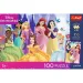 Disney Princesas rompecabezas de 100 piezas con póster - Trefl