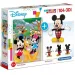imagen de Disney: Puzzle de 104 piezas de Mickey Mouse + modelo 3D de Mickey - Clementoni 1