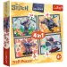 imagen de Disney: Puzzle de 4 en 1 de las vacaciones de Stitch - Trefl 1