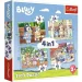 imagen de El mundo de Bluey 4 en 1 rompecabezas de 12-15-20-24 piezas - Trefl 1