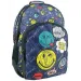 Emoji: Mochila escolar con diseño de caritas sonrientes 33x16x45cm