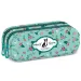 Estuche de lápices de doble cremallera Boston Terrier