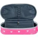 imagen de Estuche ovalado rosa con estampado de gatos de St.Right con purpurina 23cm 2