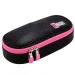 Estuche ovalado St.Right Black Glitter PC01 23x9,5x6cm