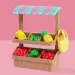 imagen de Évi Love: conjunto de juego de muñeca Évi con puesto de frutas - Simba Toys 6