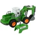 imagen de Excavadora RC a control remoto en color verde con efectos de luz 1/30 de escala 22cm 3
