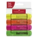 Faber-Castell: 1546 Neón fluorescente set de 4 marcadores de texto