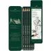 imagen de Faber-Castell: Castell 9000 Lápiz de grafito set de 6 en caja de metal 2