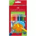 Faber-Castell: Jumbo set de 24 lápices de colores triangulares con sacapuntas