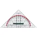 imagen de Faber-Castell: Regla triangular con transportador 2