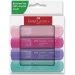 Faber-Castell: 1546 Marcadores de texto en color pastel set de 4 unidades