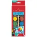 Faber-Castell: Set de acuarelas de 12 piezas con discos de 30 mm