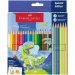 Faber-Castell: Set de lápices de colores de dinosaurios 18+6ud