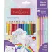 Faber-Castell: set de lápices de colores GRIP de 24 unidades con 6 colores pastel