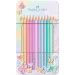 imagen de Faber-Castell: Sparkle set de 12 lápices de colores pastel en caja de metal 1