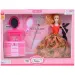 Fashion Girl: Conjunto de muñeca de moda con tocador y peine de 30cm