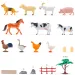 imagen de Faunica: Conjunto de juguetes de animales de granja en cubo - Woodyland 2