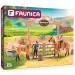 imagen de Faunica: Establo con caballos y jinetes set de juego de 23 piezas - Woodyland 1