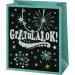 ¡Felicidades! bolsa de regalo exclusiva de tamaño normal verde 11x6x15cm