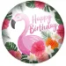 Feliz cumpleaños globo de foil – Diseño de flamenco 46cm