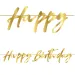 Feliz Cumpleaños guirnalda – en color dorado