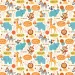 ¡Feliz Cumpleaños! Papel de regalo de animales de la jungla 100x70cm