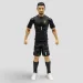 imagen de Figura de acción de futbolista, 20 cm - Bélgica, Courtois con camiseta número 1 1