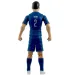 imagen de Figura de acción de futbolista, 20 cm - PSG, Hakimi con camiseta 2 2