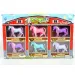 Figura de caballo colorida set de 6