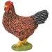 Figura de gallina marrón - Bullyland