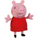imagen de Figura de peluche Peppa cerdita habladora en vestido rojo de 20cm 2