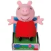 imagen de Figura de peluche Peppa cerdita habladora en vestido rojo de 20cm 1