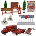 imagen de Fire Crew: Set de coche de bomberos con accesorios 1