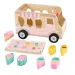 imagen de Fisher-Price: Camión de helados de madera con clasificación de formas - Mattel 2