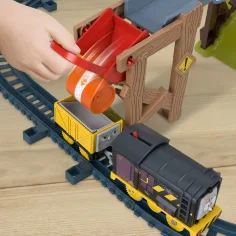 imagen de Fisher-Price: Thomas y sus amigos Diesel Lift & Load set de vía de construcción con tren motorizado - Mattel 3