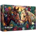Flamingo de puzzle Caballos decorados con flores puzzle de 400 piezas - Trefl