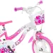 imagen de Flappy 12” bicicleta infantil con cesta y asiento para muñecas en color rosa-blanco - Dino Bikes bicicleta 3