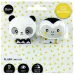 GaGaGu: Conjunto de sonajeros doble - Mono y Panda