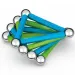 imagen de Geomag Green Line Classic juego de construcción magnético de 25 piezas 4