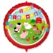 Globo de foil de cumpleaños – con el texto "Feliz Cumpleaños" y diseño de animales de granja de 46 cm
