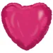 Globo de foil en forma de corazón – fucsia 46cm