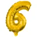 Globo de foil número 6 en color dorado – 86 cm