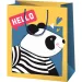 Gran bolsa de regalo grande con estampado de Hello panda 33x26,7x13,7cm
